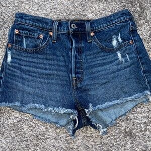 Women’s Levi’s 501 Distressed Denim Shorts
